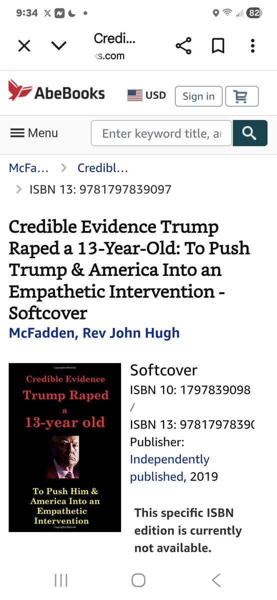 "Trump is a pedophile!"

The evidence Donald Trump brutally raped a 13-year-old girl in 1994 when he was 48-years-old easily meets the police standard, "investigatory credibility." When Trump and his co-defendant, Jeffrey Epstein (Now Deceased), in the alleged victim's civil suit