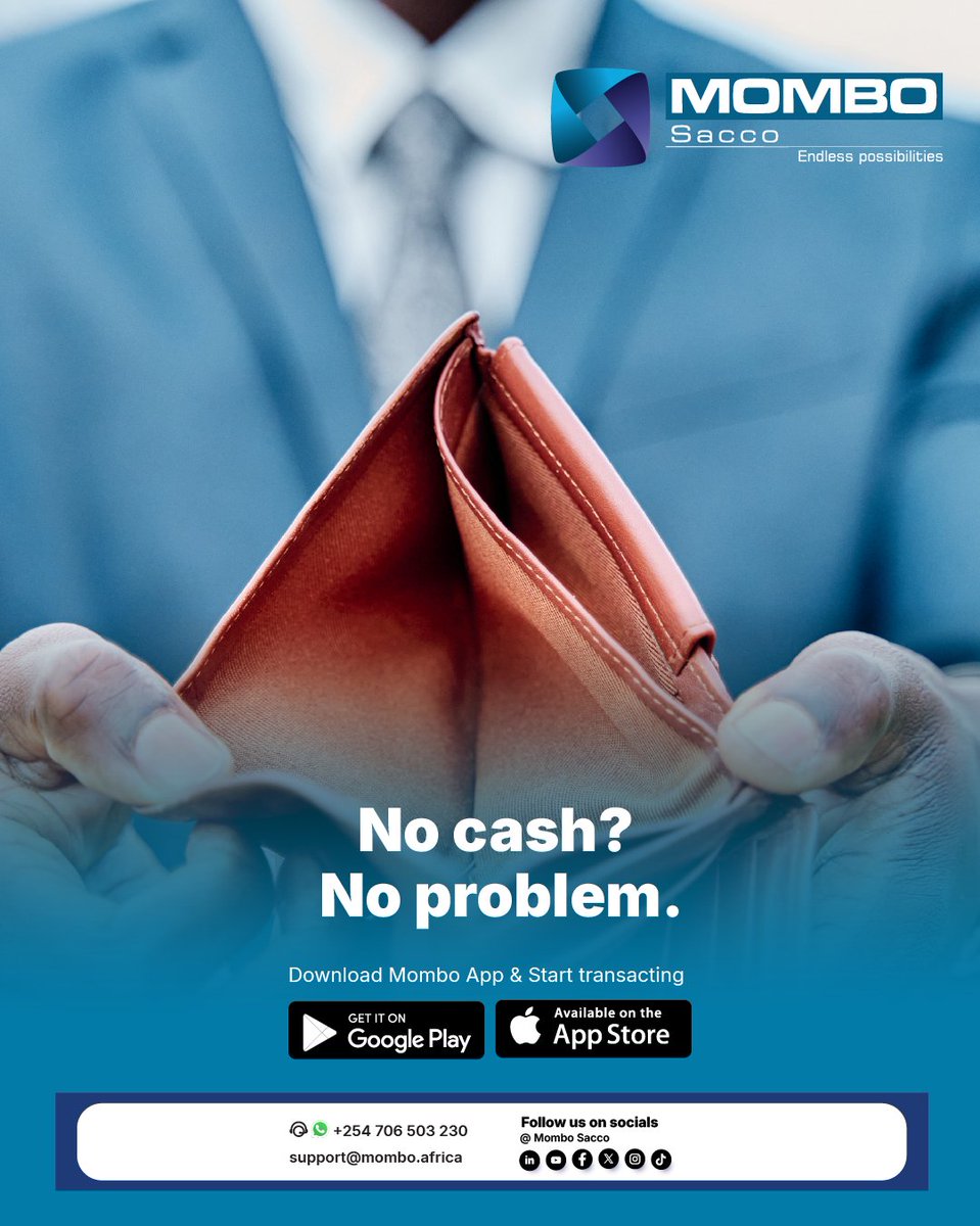 mombosacco's tweet image. Pay seamlessly with Mombo MWallet using Bank or M-Pesa anytime, anywhere. Fast, secure, and convenient digital payments designed to fit your lifestyle. #MWallet #MomboApp #DigitalPayments #MPesa #CashlessKenya
