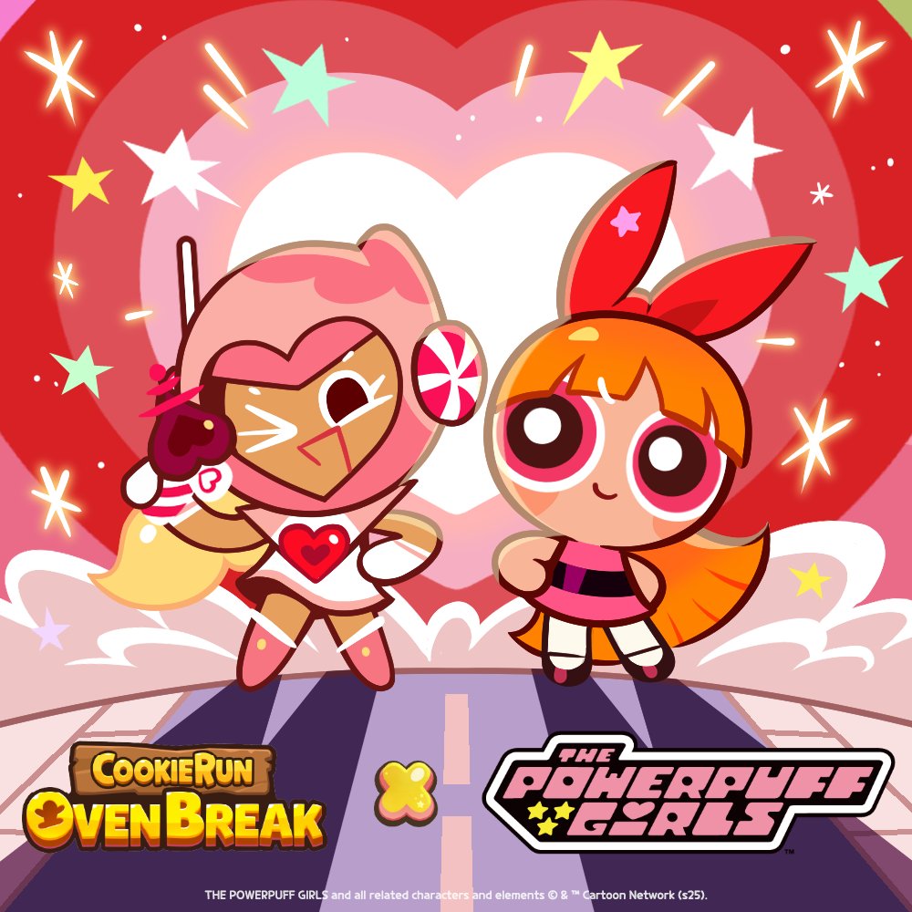CookieRun's tweet image. These Cookies came together to protect love and peace in the Cookie World!💗
With their powers together, the world may just be dyed in the prettiest pink!
It will not be too long until you meet Blossom Cookie on November 28!

#CookieRun #OvenBreak #PowerpuffGIrls #collaboration…