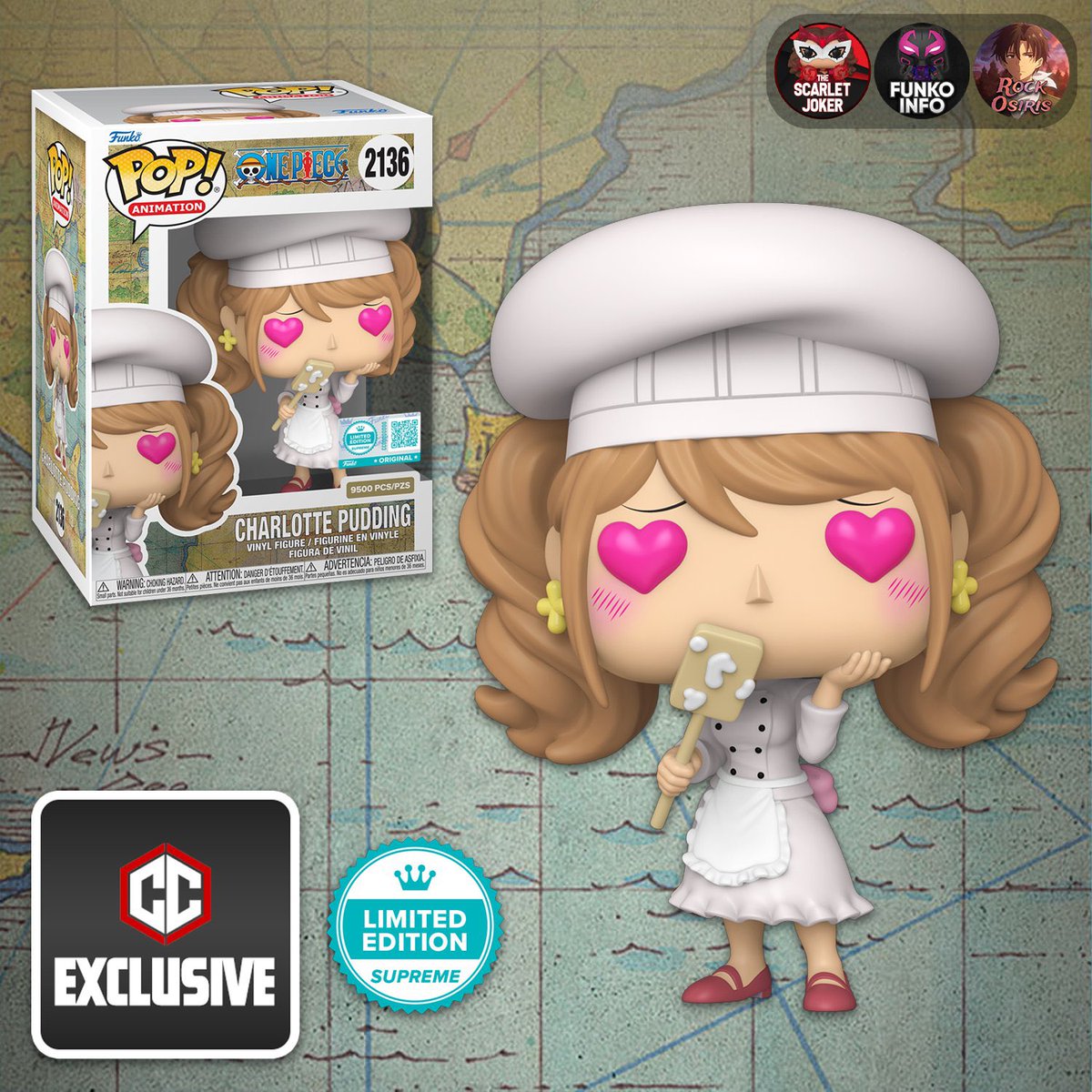 FunkoPOPsNews's tweet image. First peek! Chalice exclusive LE 9,500 Charlotte Pudding Funko POP! Dropping this weekend ~ thanks @funkoinfo_ 

#OnePiece #FPN #FunkoPOPNews #Funko #FunkoPOP