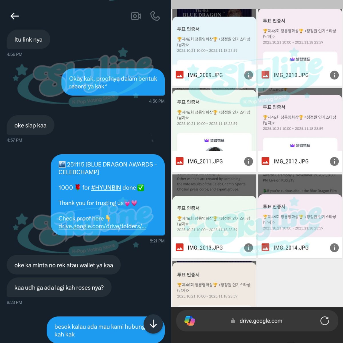 Thank you anonymous 💓 for purchase Blue Dragon Votes at skyline🏙️ 
1000 🌹 for #HYUNBIN

The 46th Blue Dragon Film Awards - Popularity Star MALE (Celebchamp)✅

#skylineproofs