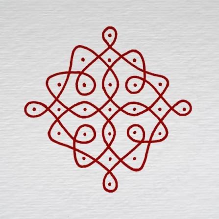 yajnadevam's tweet image. Kolam from Indus civilization, still practiced in India