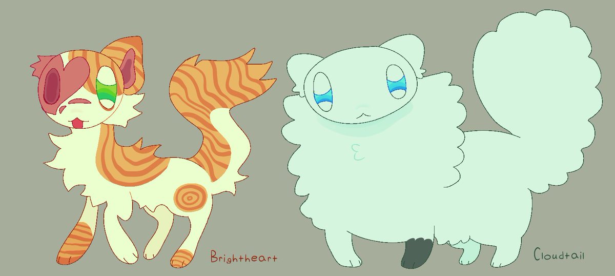 PLURthepuppy's tweet image. Brightheart and Cloudtail! ☁️☀️❤️🐾
#wctwt #warriors #cloudtail #brightheart #warriorcats