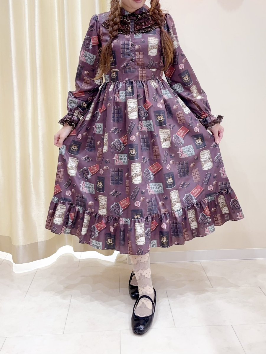 可愛い♡トリココムデギャルソン 丸襟 バイカラー フレアワンピース タック M 可愛い♡トリココムデギャルソン 丸襟 バイカラー フレアワンピース