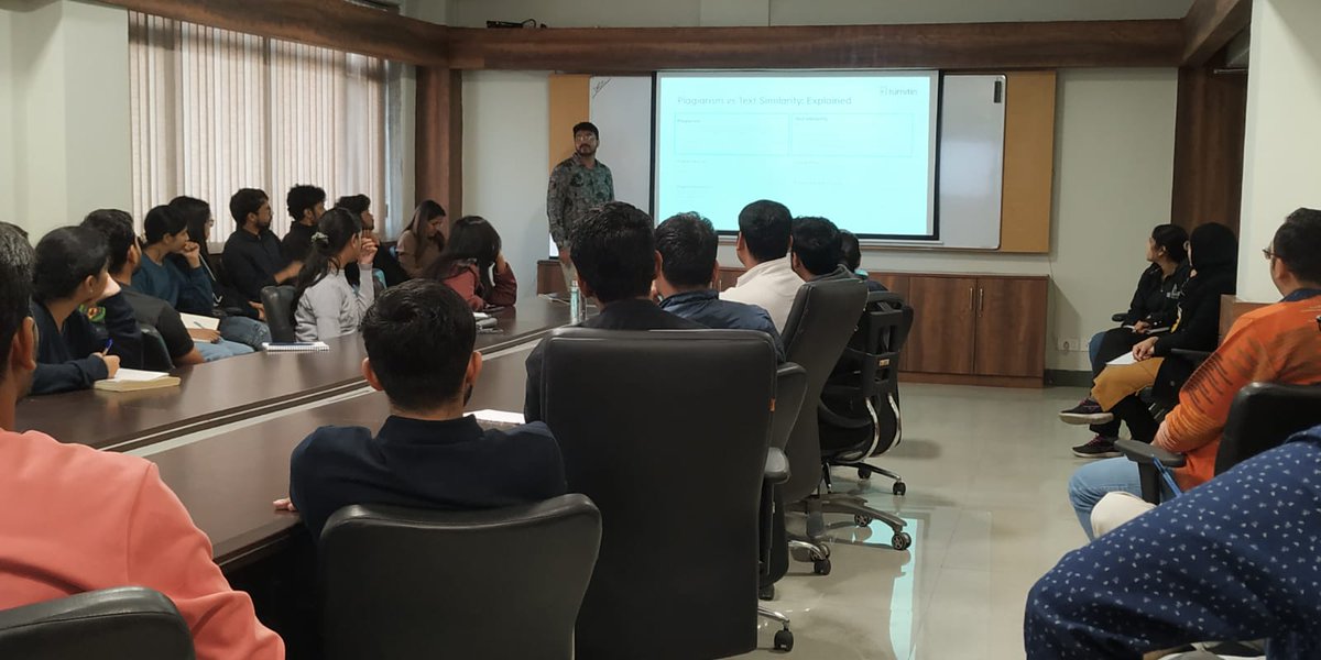 LibraryIISERB's tweet image. As part of Library Week Celebration, Central Library successfully organized an informative workshop on ‘Turnitin’ on Nov. 19, 2025! The session provided valuable insights into plagiarism detection, academic integrity, and best practices for ethical writing.
#LibraryWeek #Turnitin