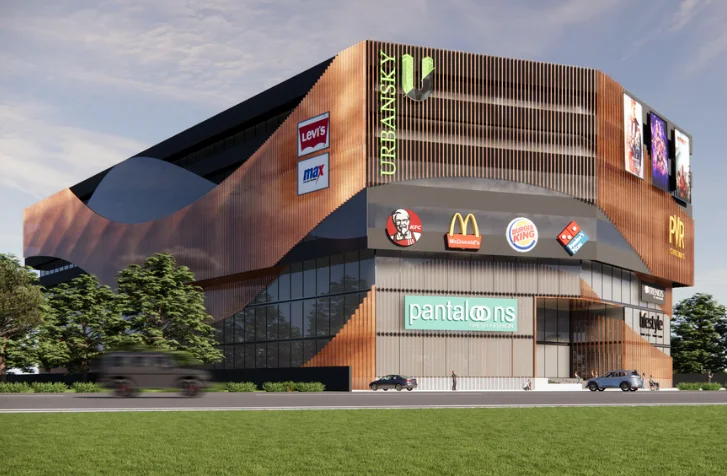 HydREGuide's tweet photo. Urban Sky Multiplex and Mall -  Khammam
A 5 screen multiplex and mall planned next to Mamata Hospital, Khammam.
G +7 floors with 3 levels of parking.
Site area: 1.8 acres
Total built up area: 4.65 lakh square feet (2.8 lakh square feet for the mall and multiplex, plus parking).

Source: Environment filings(MoEF)