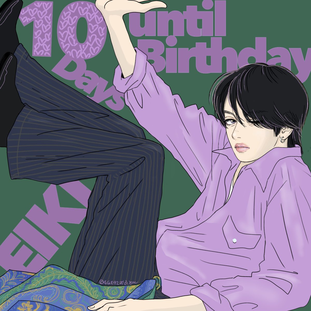 EIKI_hbd's tweet image. 🎂#MAZZEL #EIKI くん 24歳のBIRTHDAYまであと10日🎂

本日のファンアートは divetoおふとん @bf92ofu 様です

音楽の日で披露されたSeaside Story🌊
屋外からのパフォーマンスも輝いていましたね！

素敵なイラストをありがとうございました✨

#EIKI_HBD_24th_カウントダウン
#MAZZELファンアート