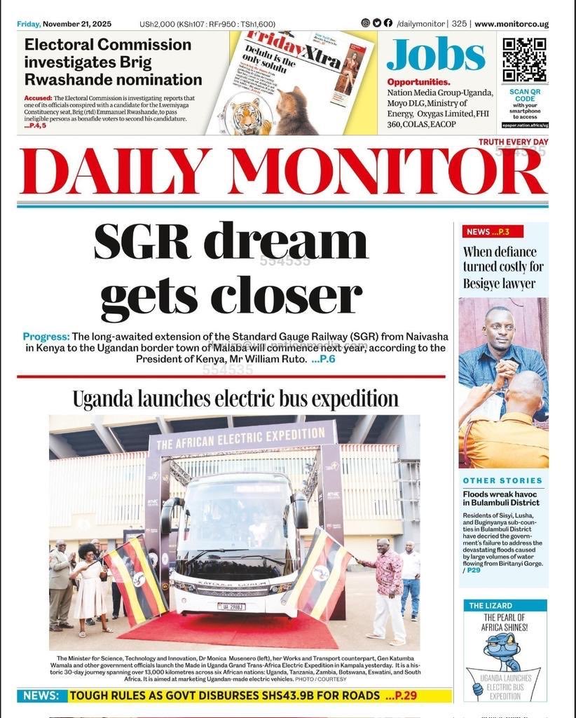 ruthdavoice's tweet photo. The Ugandan Made #KayoolaElectricCoach checked in Tanzania 🇹🇿 last night on its first day of the Grand Trans-African Electric Expedition.
I can assure you the global EV story is no longer complete without #Uganda, #Kayoola and engineers in #Jinja.
@MobilityUganda ✅ https://t.co/AYhOVFStPg