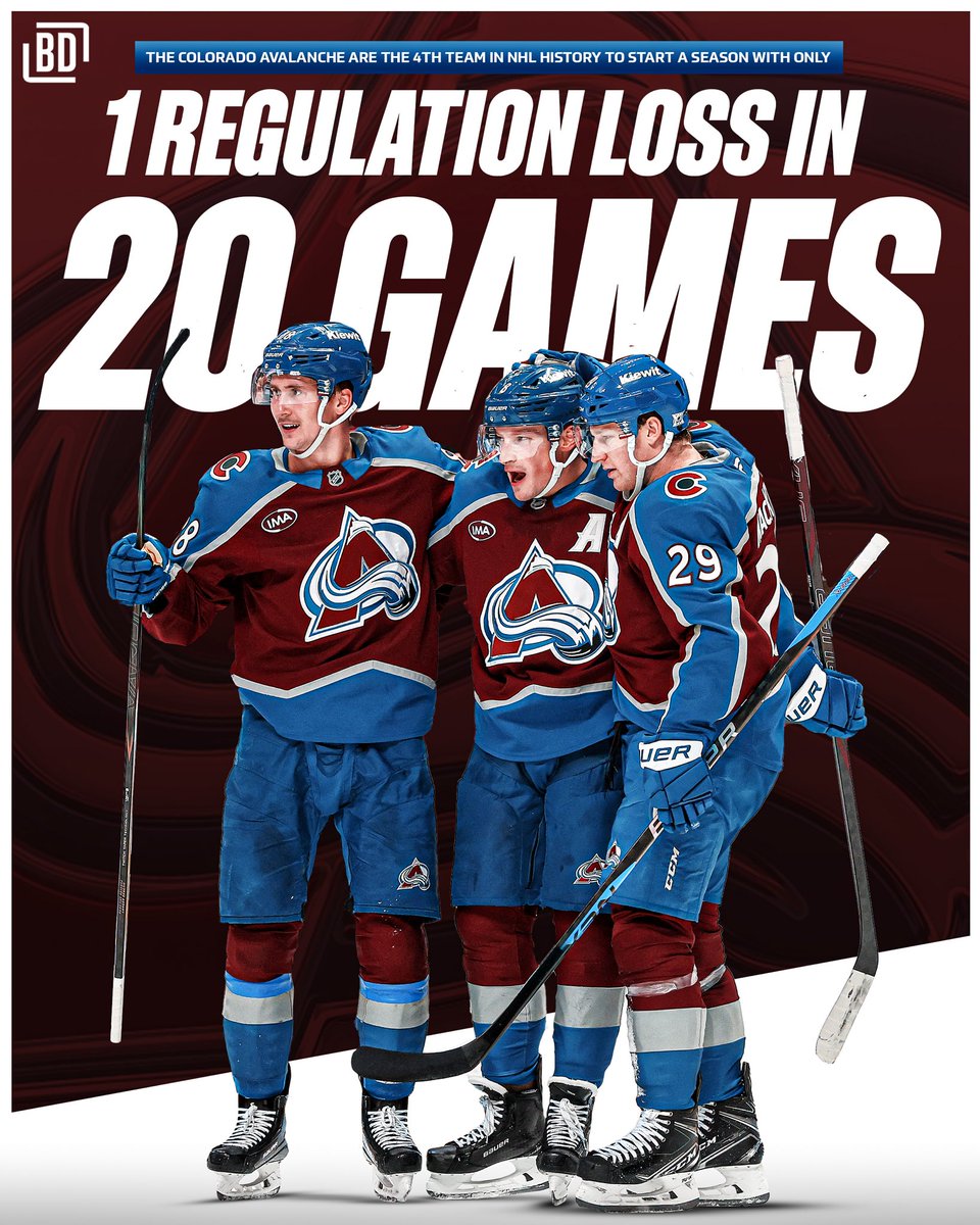 BarDown's tweet image. The Avalanche are putting together an all-time season so far this year. 🤯

Via: @bmcnich