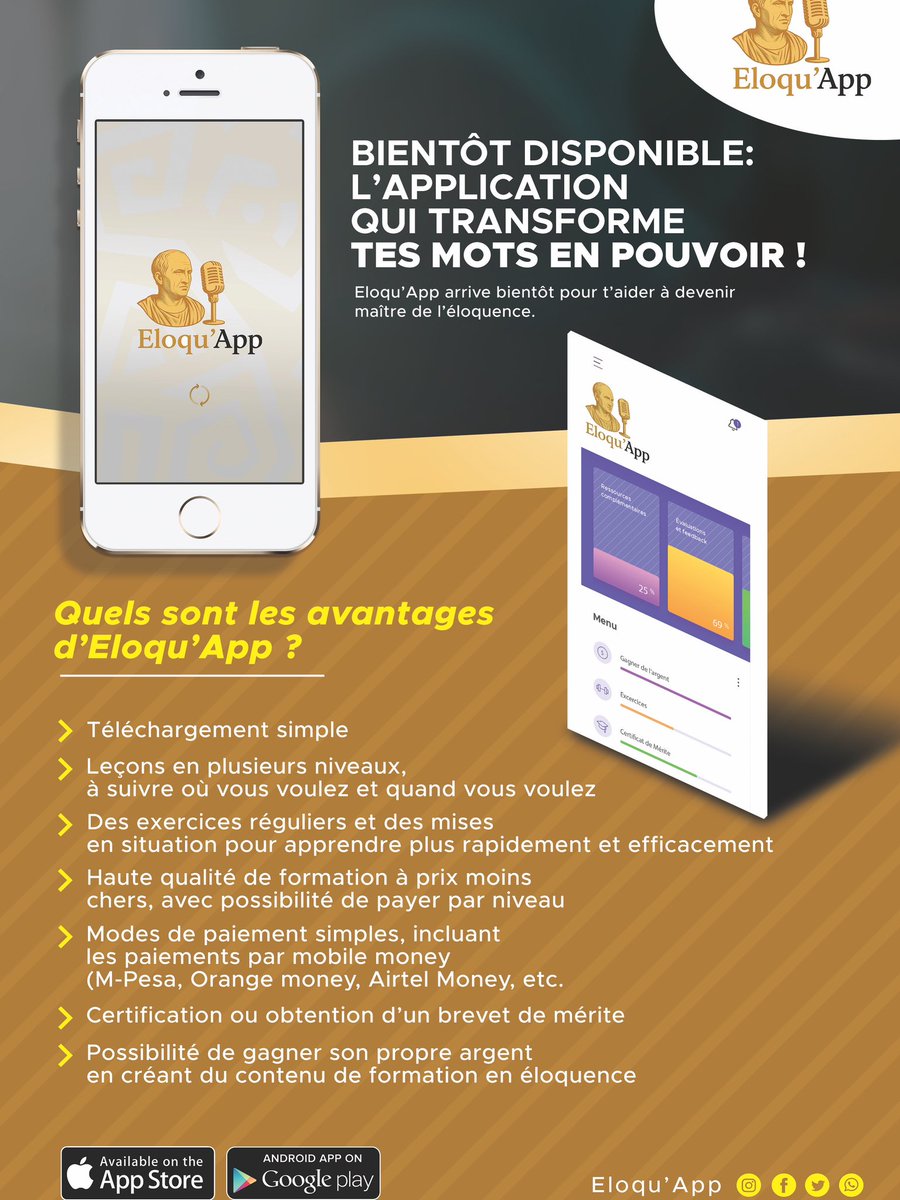 chauffeur243's tweet photo. Dans ma casquette de bienfaiteur et de celui qui aime la promotion des entrepreneurs congolais, je continue à vous faire découvrir la nouvelle application ELOQU'APP !
Pour plus de renseignements, visitez le compte @EloquApp
Ça ne vous coûte rien de télécharger cette application et de soutenir un congolais comme nous.
😅😅😅😅😅😅😅😅😅😅😅😅😅😅