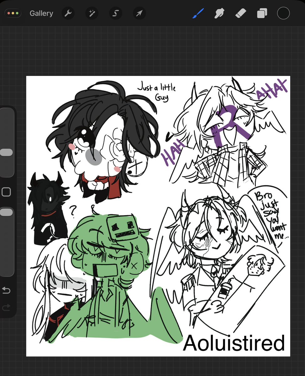 aoluistired's tweet image. The wisp SMP villains are just little guys 😔