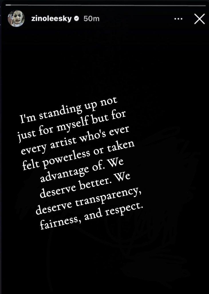 ofeverywhere2's tweet image. 🚨BREAKING: Zinoleesky finally broke his silence after leaving Marlians Music.