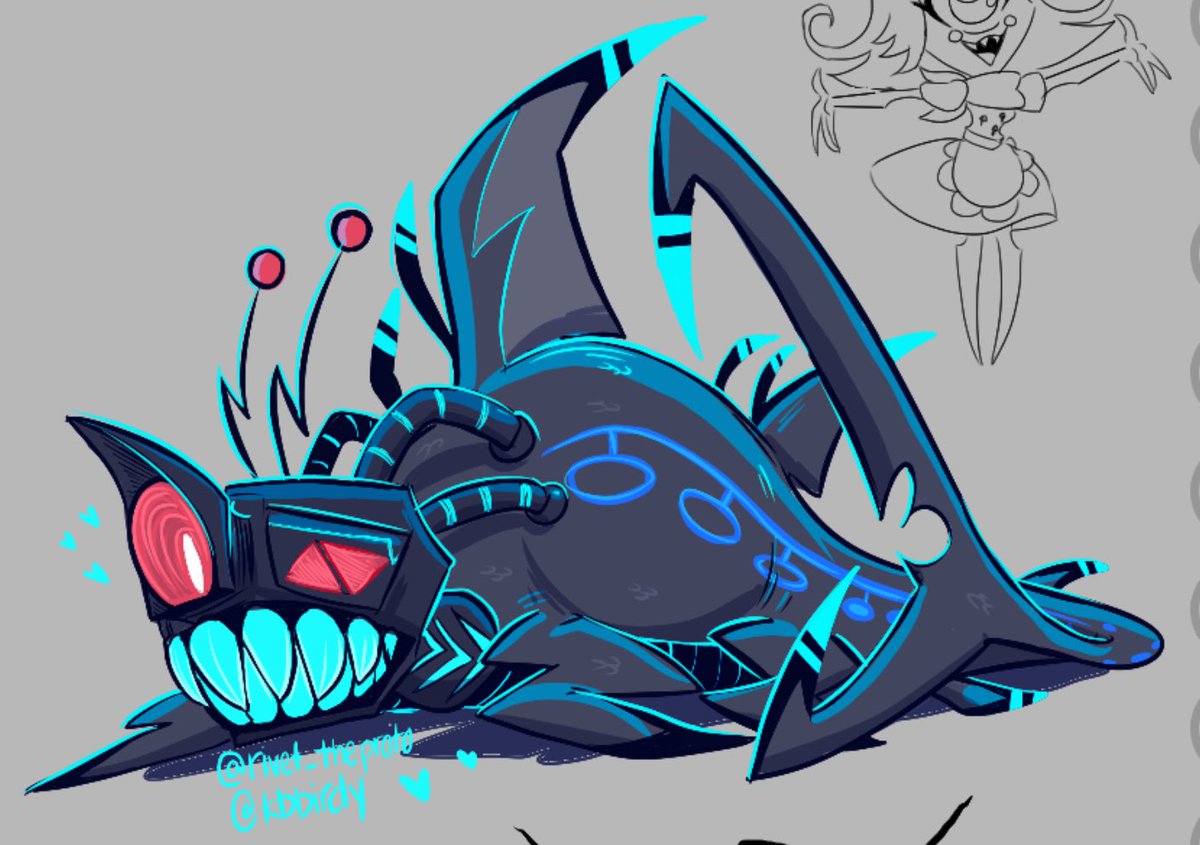 Oh no he’s fun to draw.  I lub shok.wav