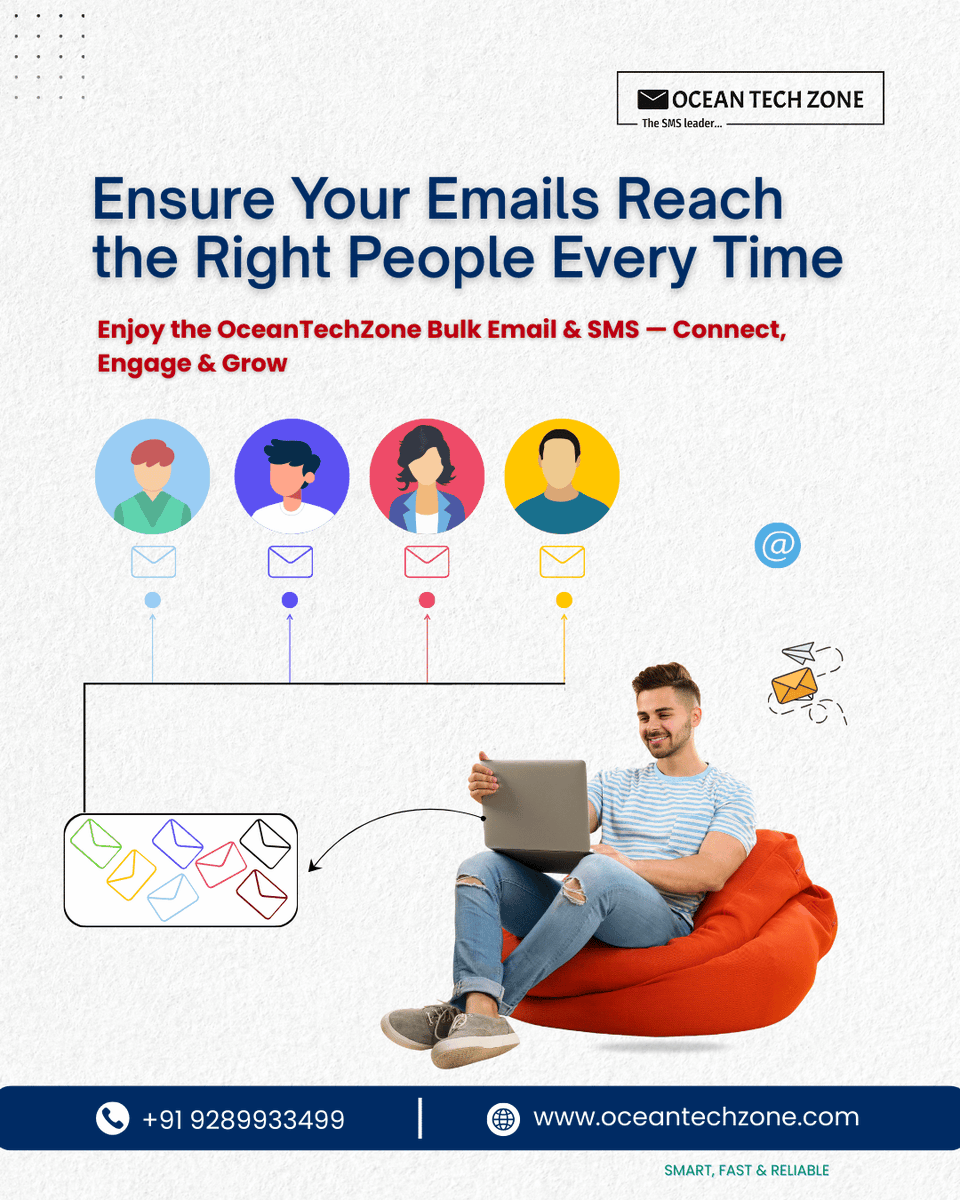 Oceantechzone's tweet image. 📧Ensure Your Emails Reach the Right People Every Time

Boost inbox delivery, improve targeting, and send smarter campaigns with Ocean Tech Zone’s Email Marketing Solutions.

📞 9289933499
🌐 oceantechzone.com

#EmailMarketing #InboxDelivery #OceanTechZone #DigitalMarketing
