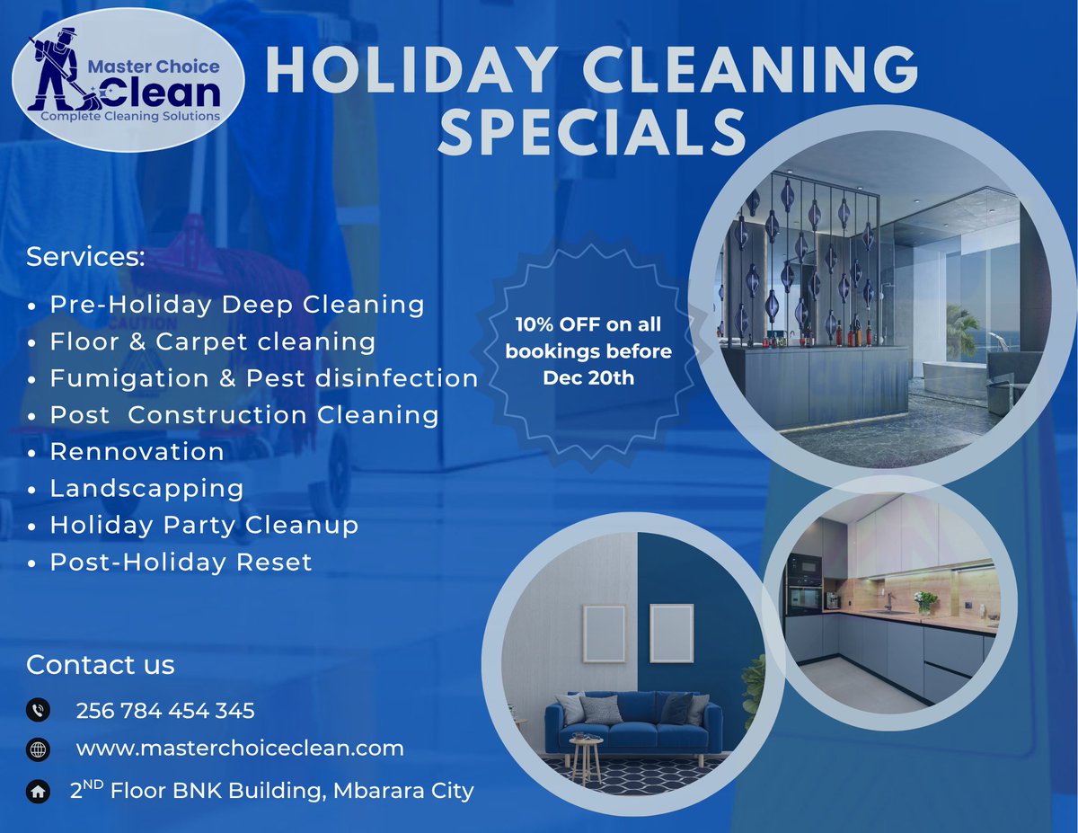 MasterCleanUg's tweet image. Make it a clean weekend with our special offers!