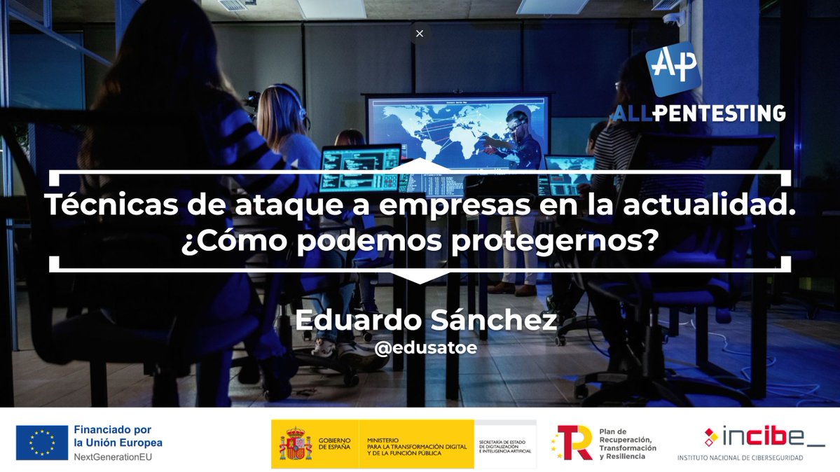 eduSatoe's tweet image. Esta semana he dado formación en la @InfoUMA sobre situaciones de ataque reales a empresas y medidas para protegerse. Dar las gracias a los asistentes por las ganas y a @nics_lab e @INCIBE por hacerlo posible. 

La semana q viene más con #hardwareHacking!! @AllPentesting
