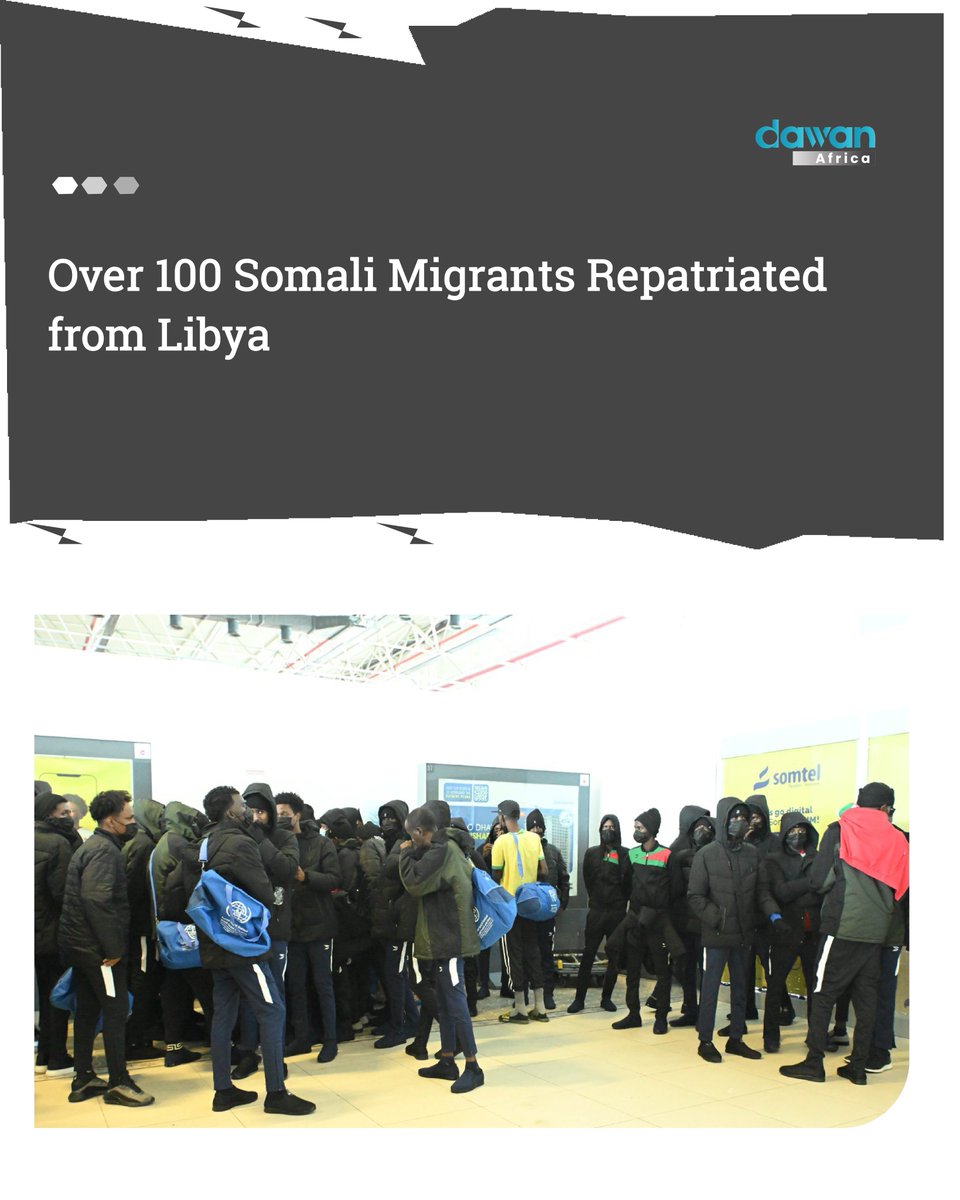 Over 100 Somali Migrants Repatriated from Libya.
Read more : shorturl.at/mPis1
#Somalia