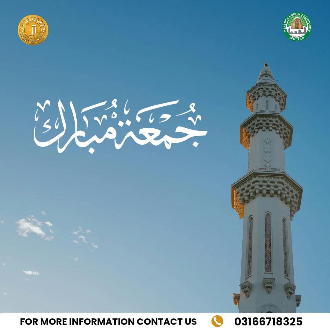 AttariBaba1's tweet photo. Jumma Mubarak
May today bring you peace, ease and blessings in your home and your work.
If you’re planning to buy, sell or invest, we’re here to guide you with honesty and care.

JJ Builders &amp; Real Estate – Multan
For details: 0316 6718325 https://t.co/XcoQ7wrC9i