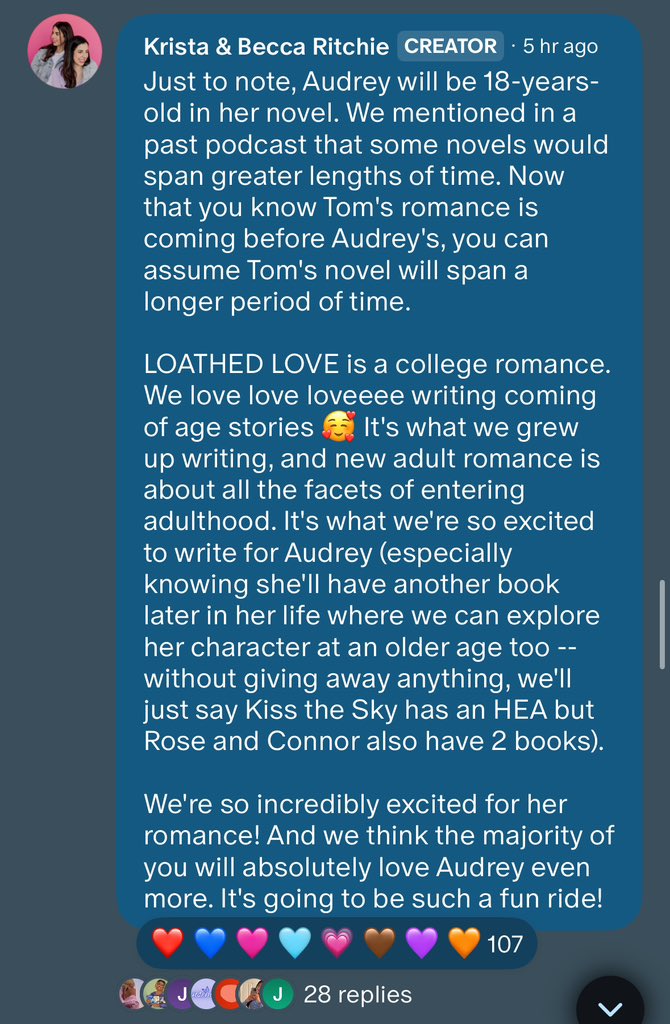 sofreadssx's tweet image. The fact that Audrey will have an happy ending means that Charlie is going to jump off a cliff (after making everyone around him as miserable as he is)
