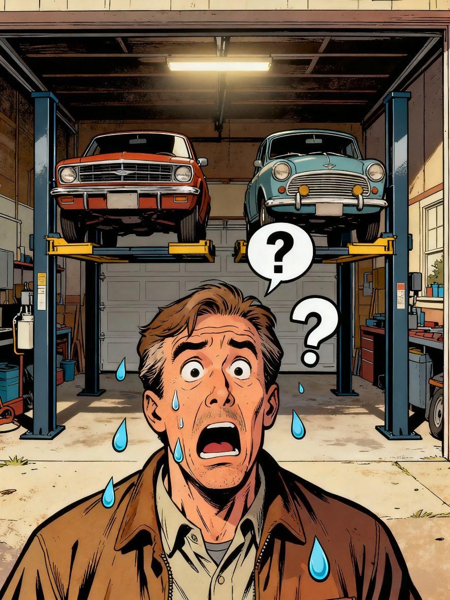 BravoEquipment_'s tweet image. 💰 $7k gone from my account, but ZERO regrets!
My 4-post lift transformed my 2-car garage → 3-car garage! 🚗🚙🚗
Heads-up: You&apos;ll need a high-lift door + track. With my 10-ft ceiling, it&apos;s a tight but perfect fit. 👌

#carlift #DIY #Garage #auto