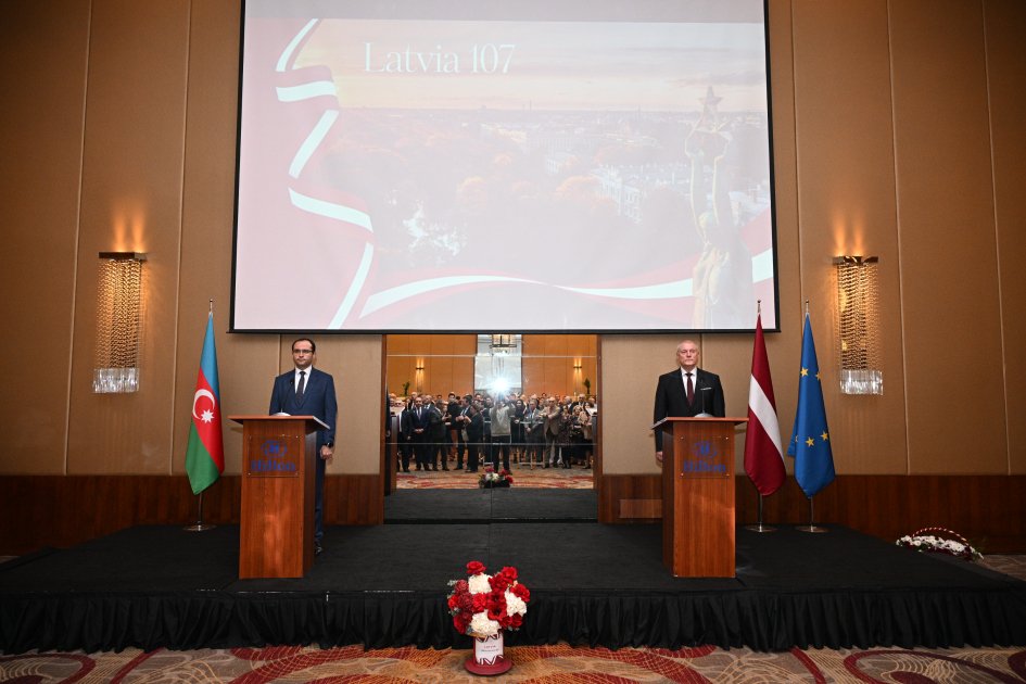 kamranbayramovm's tweet image. Delighted to attend an event commemorating the 107th anniversary of the #Proclamation of the Republic of #Latvia