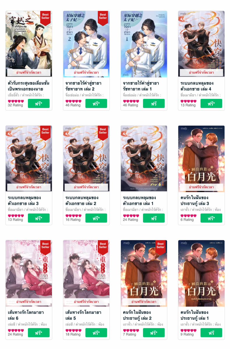 panderrring's tweet image. ทุกคน นิยายวายอ่านฟรี จากตำหนักไร้ต์รักฮะ 🤩