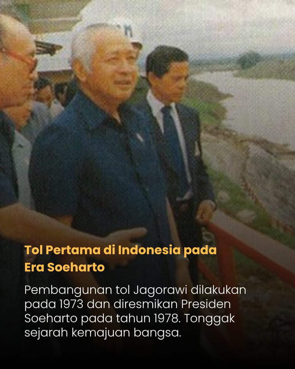 Tol Jagorawi sebagai tol pertama Indonesia menjadi tonggak sejarah pembangunan era Soeharto. #SoehartoMembangun