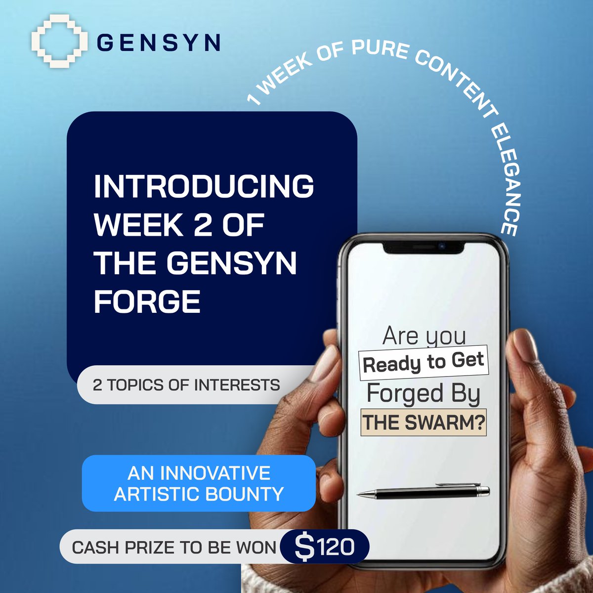 charlieoscar002's tweet image. WEEK 2 OF THE GENSYN FORGE IS LIVE!

Calling all crazy Gensyn tier-1 content creators

Get your hats in the game!!

Show us you&apos;ve got the skills and aura to take @gensynai content to the next level

This week, we will be ravaging these topics

How does the Gensyn &quot;Code Zero&quot;…