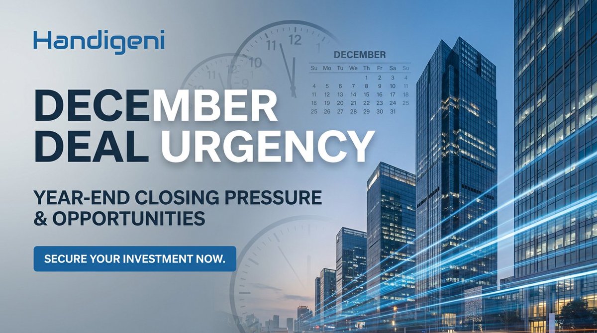 December isn't just another month in commercial real estate—it's when six-figure commissions are won or lost based on who answers their phone first.

Tax deadlines. Fiscal year-end pressure. Compressed timelines.

One missed call = one lost deal.

🔗 growth.handigeni.com/post/december-…