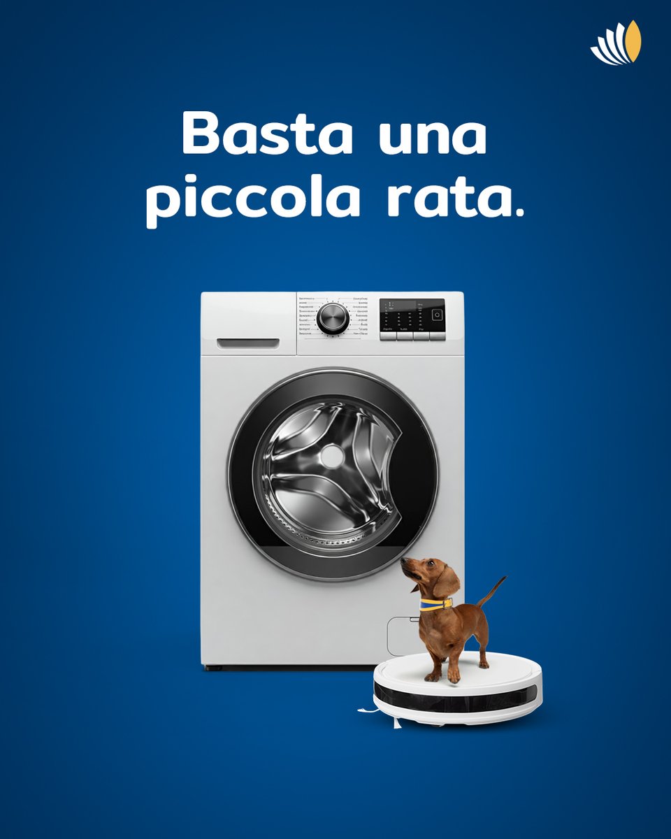 Per rinnovare i tuoi elettrodomestici - e per tante altre necessità - puoi richiedere #RataBassotta → il prestito in piccole rate di #IBLBanca: iblbanca.it/cessione_quint…

#MiglioraLaVitaDiTuttiIGiorni #cessionedelquinto #prestiti

(Mes. pub. IEBCC su iblbanca.it)