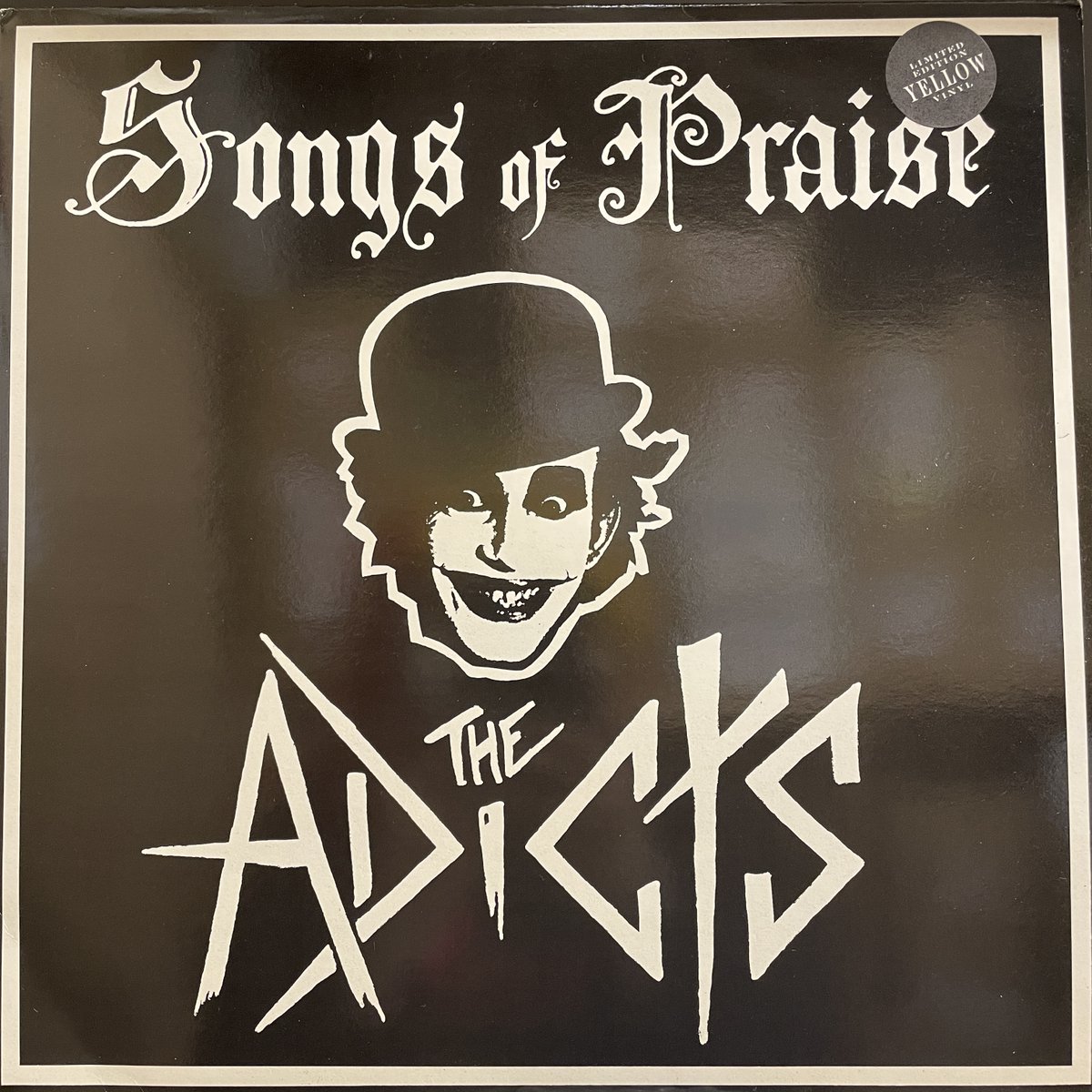 diskunion_dns's tweet photo. 【PUNK】
#ADICTS 各タイトルリイシュー盤中古レコード入荷🤡🖤🤍

86年PRESS、YELLOW VINYL💛🐼🎀
ADICTS　1STアルバム👇🎈🕺🏼
●ADICTS/SONGS OF PRAISE(FALLLP006)

20年REISSUE、POSTER付🥺🎠💟
●ADICTS/SOUND OF MUSIC(RRS131)

#du名古屋PUNK https://t.co/dk1NyaWHTG