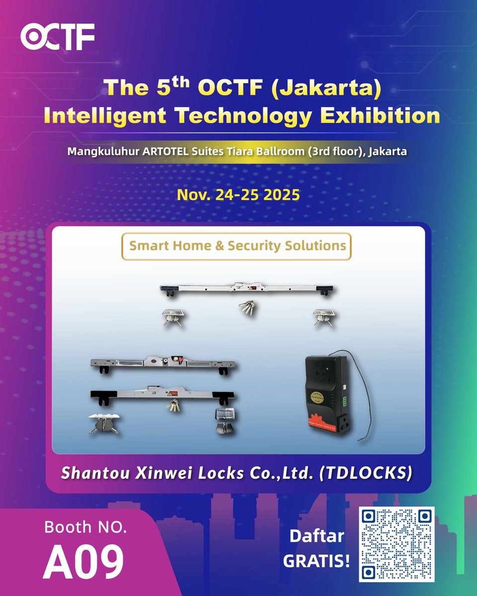 TDLOCKS24's tweet image. We&apos;re heading to the next exhibition. Come on, let&apos;s check it out together!👇👇
#NovemberIssue #intelligencecommunity #intelligentcoding #Intelligent #technical #electricalproblems #rollershutters