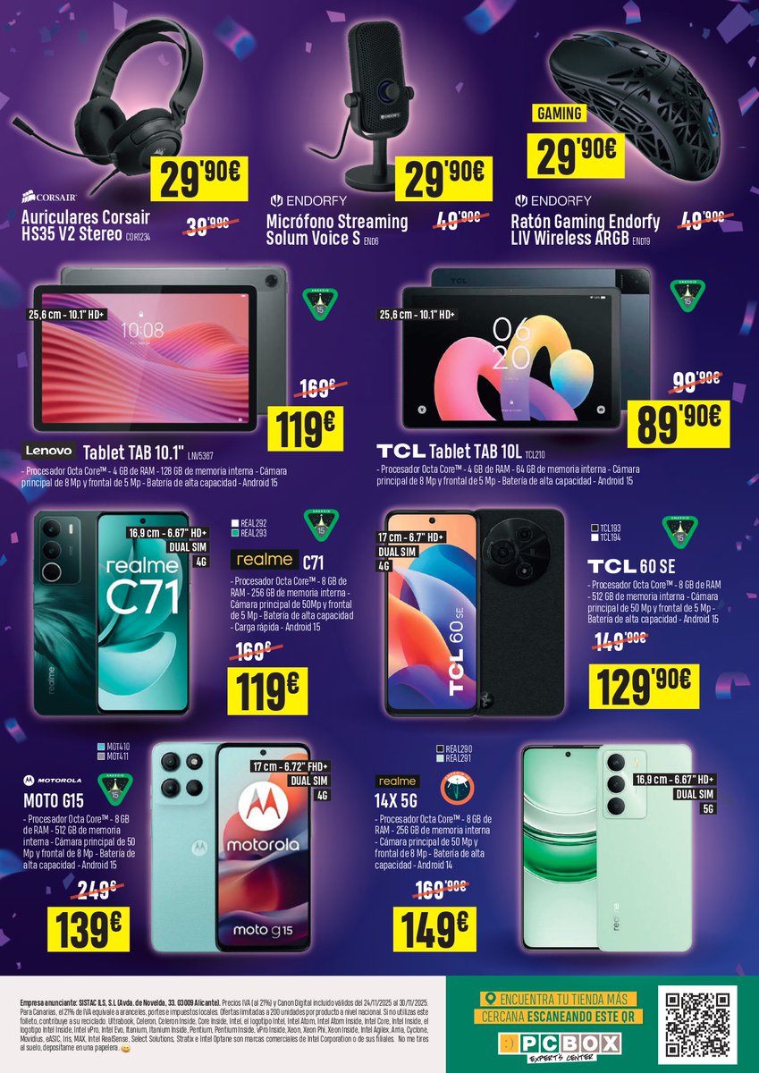 PCBoxLeganes's tweet image. ¡Se viene Black Friday en PCBOX y el folleto está cargadito de gangas! 😍

Y si quieres ver todo lo que tienen preparado, pásate por pcbox.com/black-friday

#BlackFriday2025 #PCBOX #OfertasTech #ChollosTecnología #GamingSetup #Descuentazos #TechLovers #yespcbox #Leganés