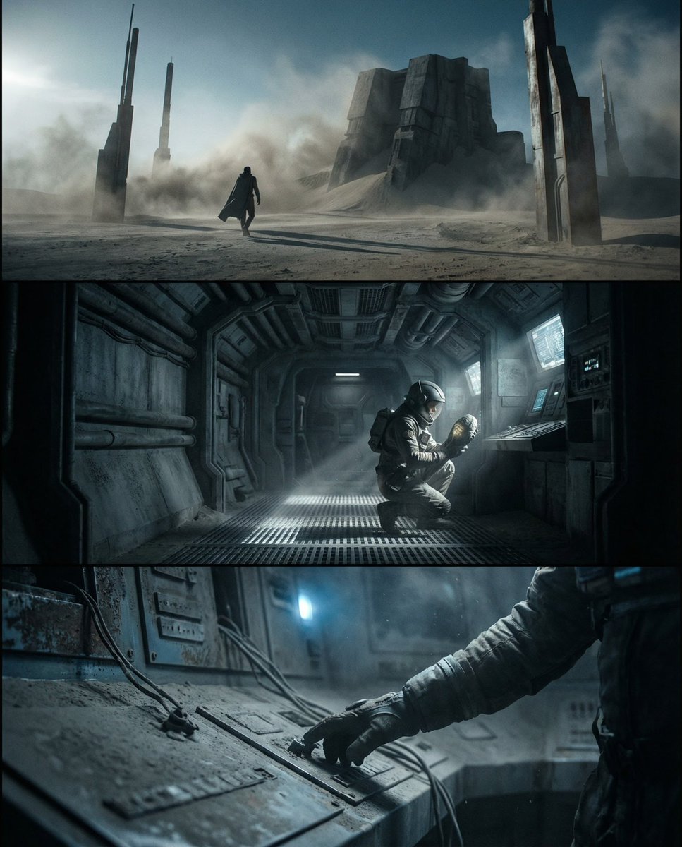 Nano Banana Pro is absolutely insane! 🍌

Favorite experiment so far has been creating triptychs. Nano Banana can stitch together cohesive shots from a single prompt, then expand on them.

Bookmark and give it a shot with the first prompt below 👇