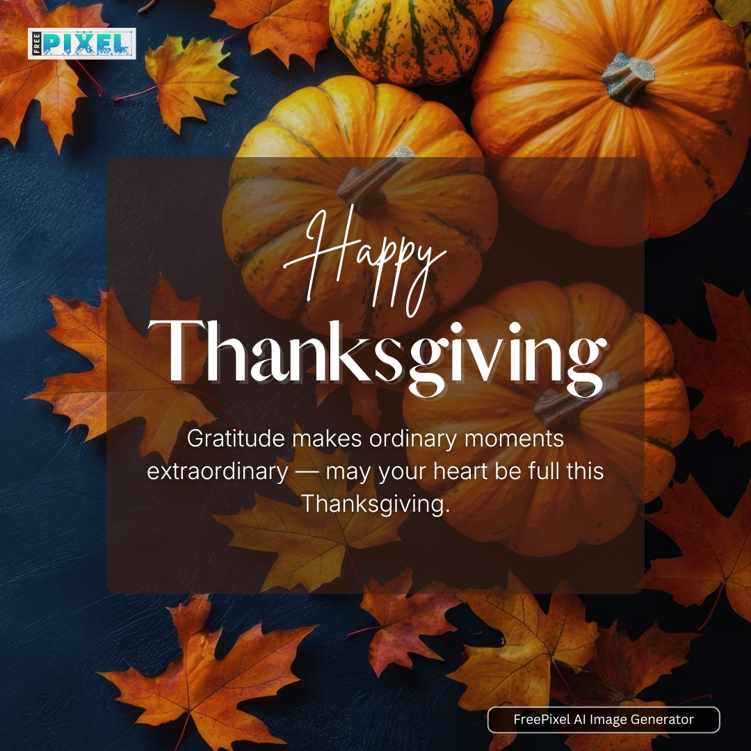 freepixel_com's tweet image. Thanksgiving is almost here! 🍁✨
Create stunning HD visuals with the FreePixel AI Image Generator — fast, festive &amp;amp; creative.
💥 50% OFF on all plans!
Use code: FIFTYFIFTY

👉 freepixel.com
#FreePixel #Thanksgiving #AIImageGenerator