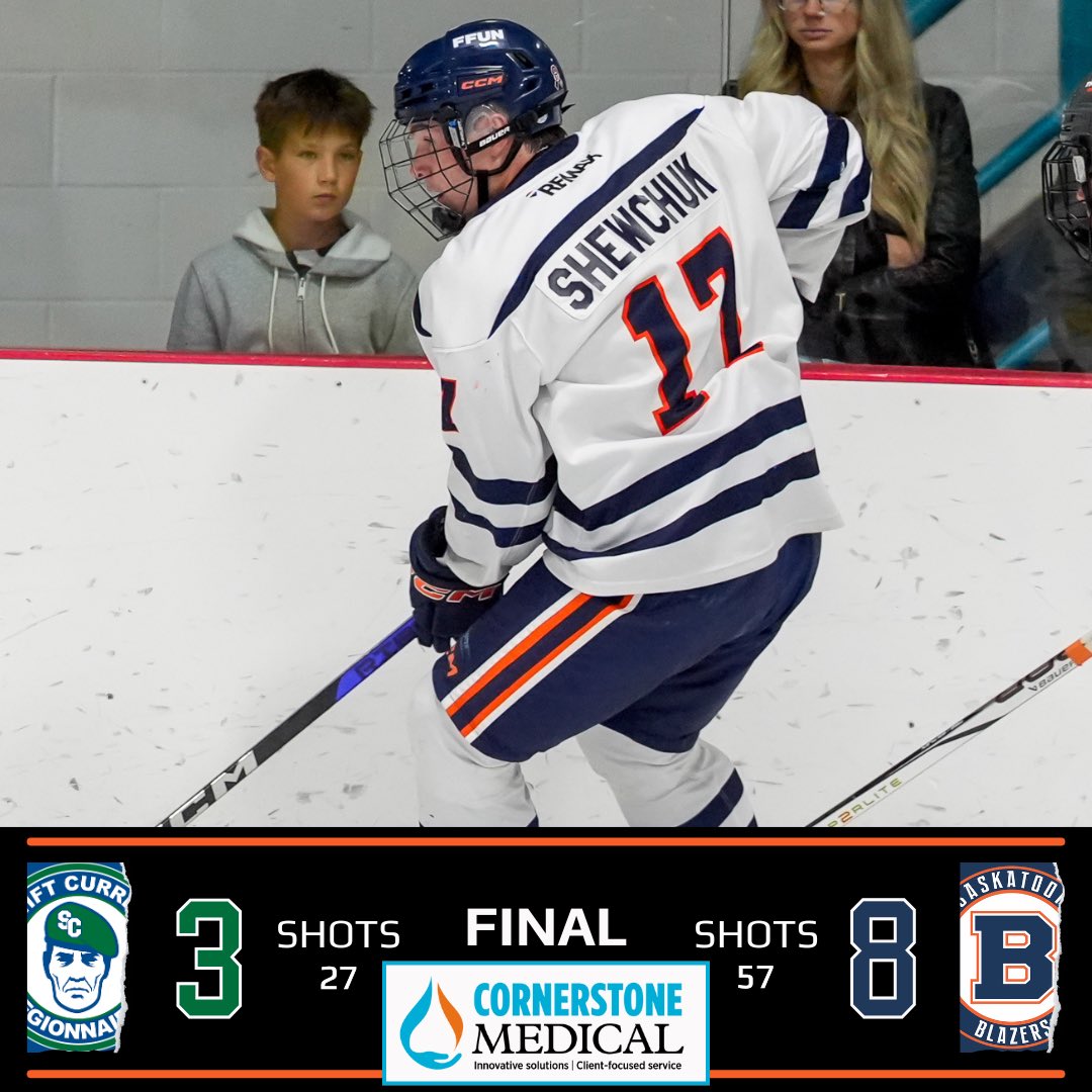 🔥BLAZERS WIN🔥

Make the FINAL, 8-3 for the B’s at home. We’ll see 🫵🏻 Saturday night at the 🔨when the Hounds come to town.

#BlazersHockey🔥🔥🔥