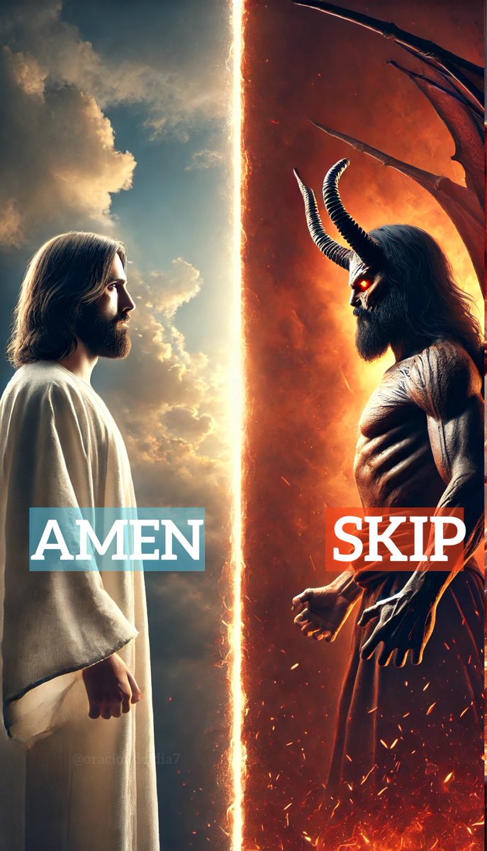 Cath0licP0dcast's tweet image. If you belong to JESUS,  type &quot;AMEN&quot;.

If you belong to SATAN, Skip!