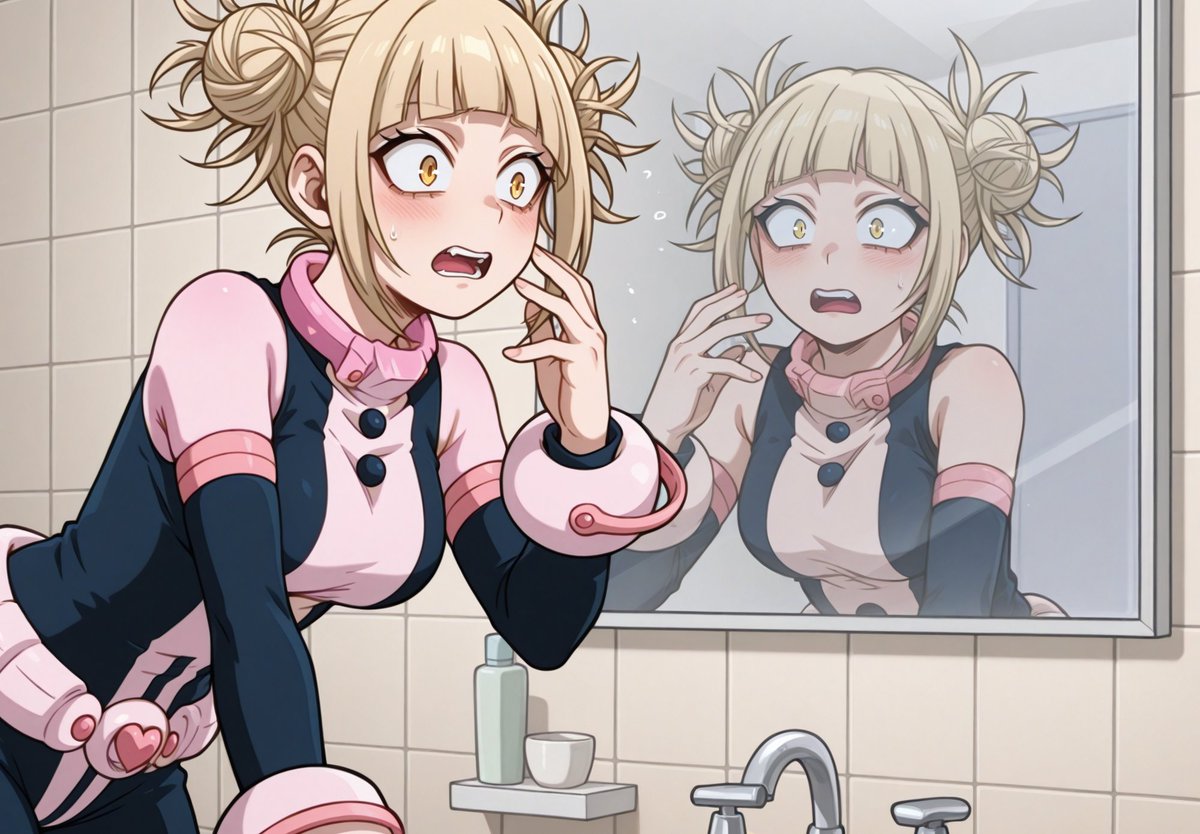 Lylanytwo's tweet image. Ochako Uraraka x Himiko Toga Body Swap My hero academia 

#BodySwap #bodyswitch #Possession #入れ替わり