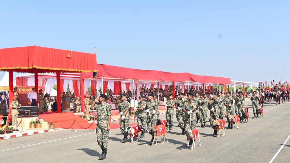 As #BSF marks its glorious Diamond Jubilee, 
we proudly host Shri Amit Shah Ji, 
whose leadership continues to inspire India’s security forces. Jai Hind! ✨

#BSFDiamondJubilee 
#BSFAt61 #BSF_सर्वदा_सतर्क