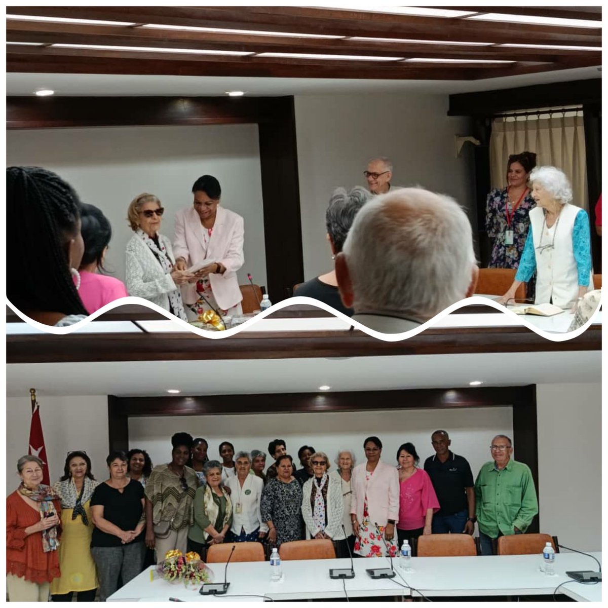 InesMChapman's tweet image. El Comité de Género de Palacio de la Revolución desarrolló un conversatorio sobre el pensamiento y obra del Comandante en Jefe, con Georgina Leyva Pagán (Gina), viuda del Comandante del Ejército Rebelde Julio Camacho Aguilera.
#100AñosConFidel
Gracias Gina,eterna combatiente💞🇨🇺