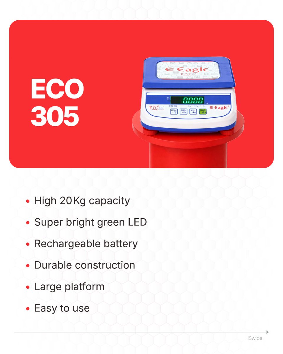 eagle_scales's tweet image. Two tabletop champs. One perfect pick for your needs!
DLX 501 for precision &amp;amp; portability | ECO 305 for power &amp;amp; capacity.
Which scale suits your workspace? Tell us below 👇

#EagleScales #TabletopScale #WeighingSolutions #RetailTools #SmartWeighing #ChooseYourScale