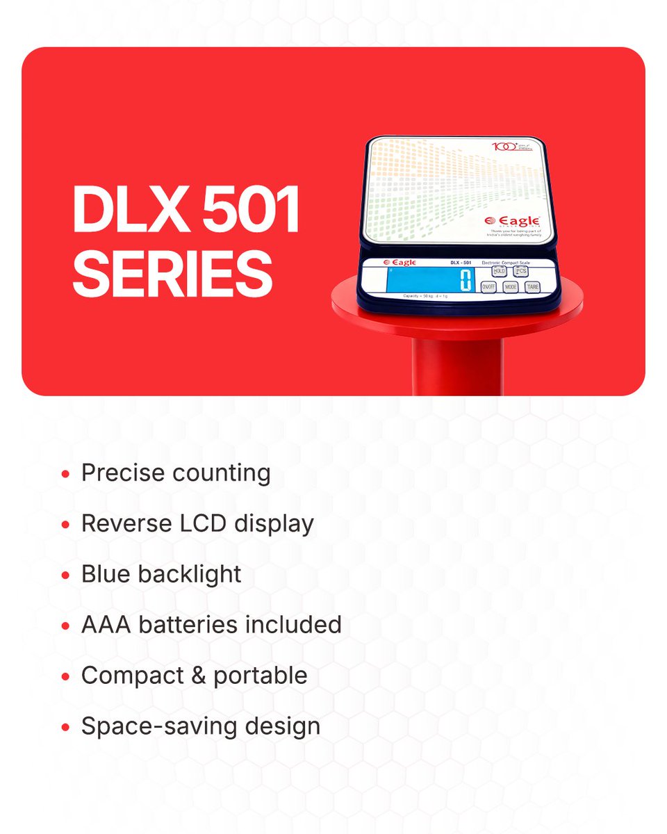 eagle_scales's tweet image. Two tabletop champs. One perfect pick for your needs!
DLX 501 for precision &amp;amp; portability | ECO 305 for power &amp;amp; capacity.
Which scale suits your workspace? Tell us below 👇

#EagleScales #TabletopScale #WeighingSolutions #RetailTools #SmartWeighing #ChooseYourScale