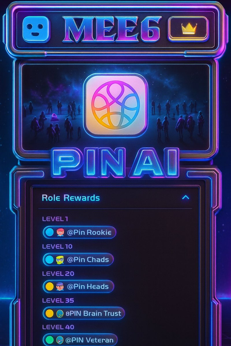 Papzzzicle's tweet image. Stepping into the future with PIN AI. 🚀💫
Every role, Level &amp;amp; Badge now feels like part of a neon-lit digital universe. From Pin Rookie all the way to PIN Veteran, the journey isn’t just about leveling up, it’s about evolving inside a futuristic community🔮✨

@pinai_io 
#PinAI
