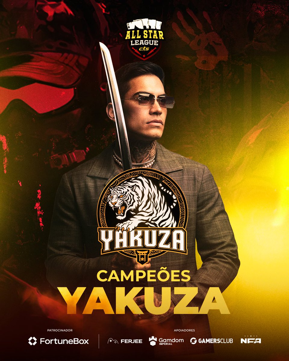allstarleaguecs's tweet image. A YAKUZA É CAMPEÃ DA PRIMEIRA EDIÇÃO DA ALL STAR LEAGUE!