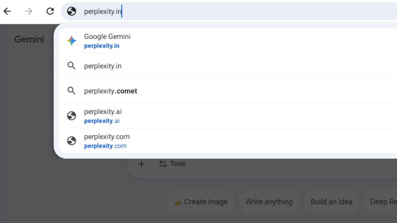 IamAmanKS's tweet photo. Try typing "https://t.co/MSHTpHxgkL" into your browser. You won’t land on Perplexity.

You’ll be redirected to… Google Gemini.

When I saw it, I had to double-check.

And honestly? It’s such a classic Google move. https://t.co/SuihvmzfLT