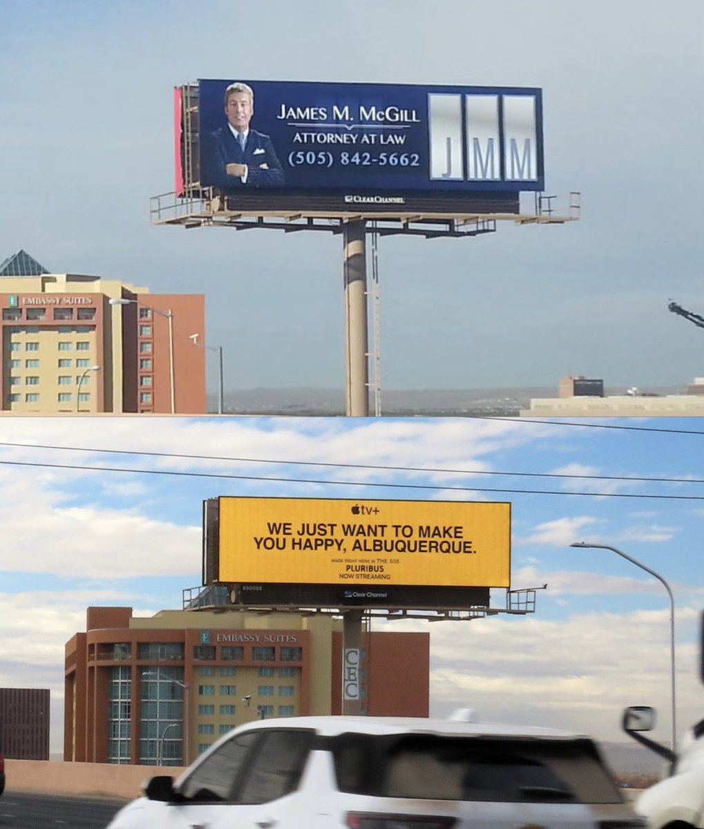 4PromoUse's tweet photo. @itsSaulGoodman The promo is spilling into real life too with Saul’s billboard! https://t.co/DAkkHbHltk