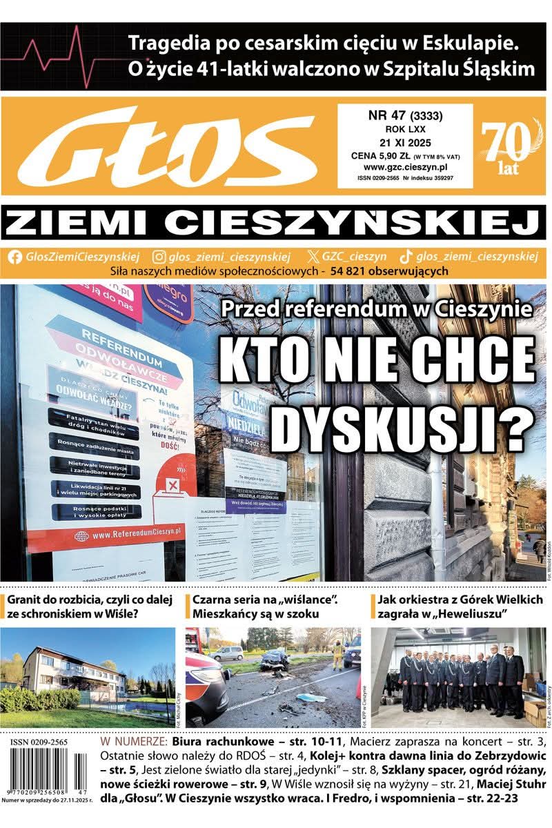 Piątek, a więc nowy "Głos" poleca się na weekend. Gazeta dostępna jest w punktach z prasą oraz w internecie.