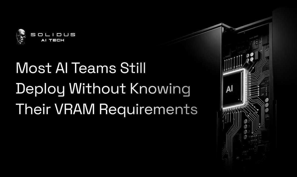 AITECHio's tweet image. Most AI engineers in 2025 still deploy without understanding the VRAM their models actually need.

A RAG prototype runs fine on a MacBook and suddenly everyone thinks it’s “production-ready.” Then an 8×H100 setup throws out-of-memory errors at 3 AM with a handful of concurrent…