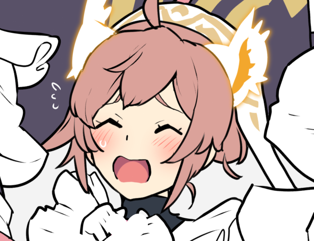 耳や尻尾は直接塗りで。