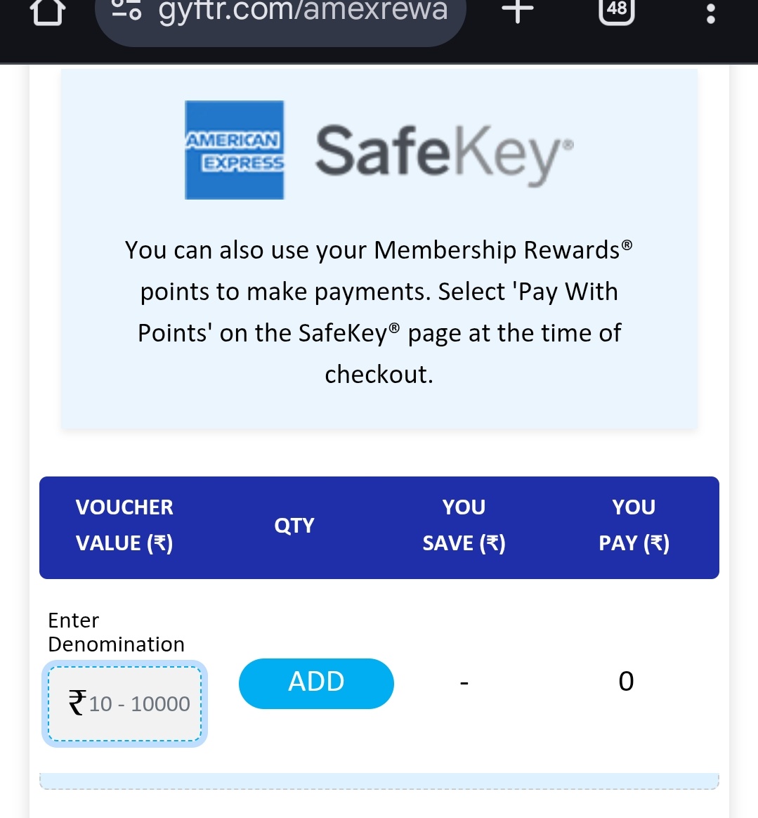 nitishdecoded's tweet image. Win for MRCC #Amex #MRCC #ccgeek

Can enter 1500 and do it in one go for apay vouchers.